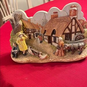 Charming Village Scene Figurine